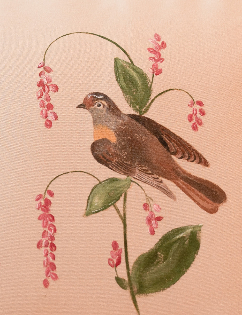 Hand-Painted Thrush Cushion Cover (Set of 2)