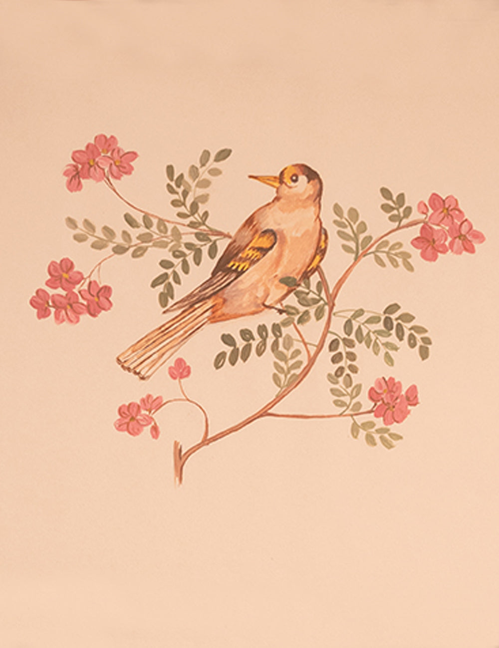 Hand-Painted Bird of Paradise