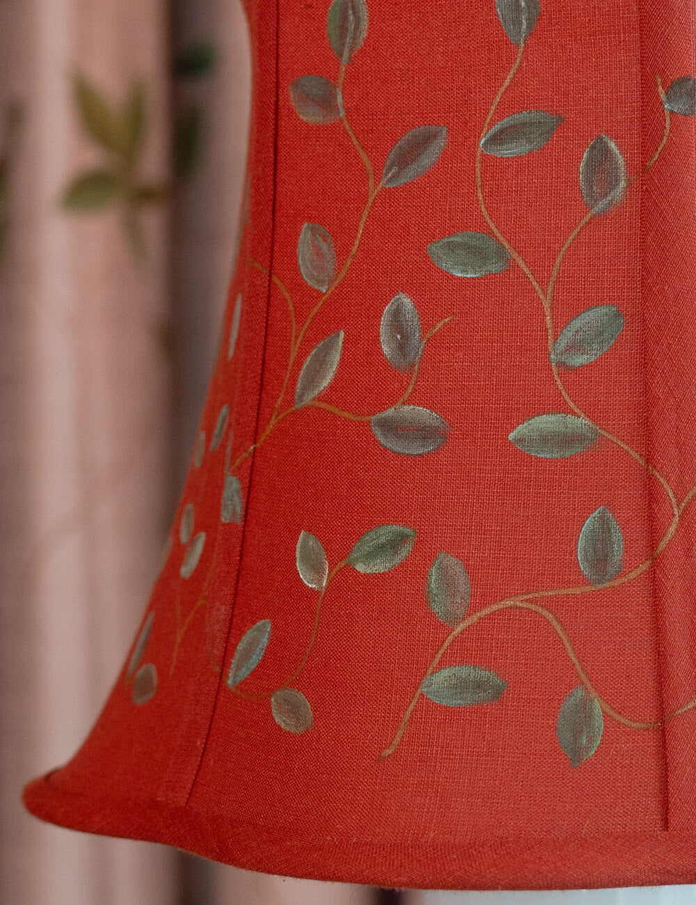 Hand-Painted Verdant Bell Lampshade (Set of 2)