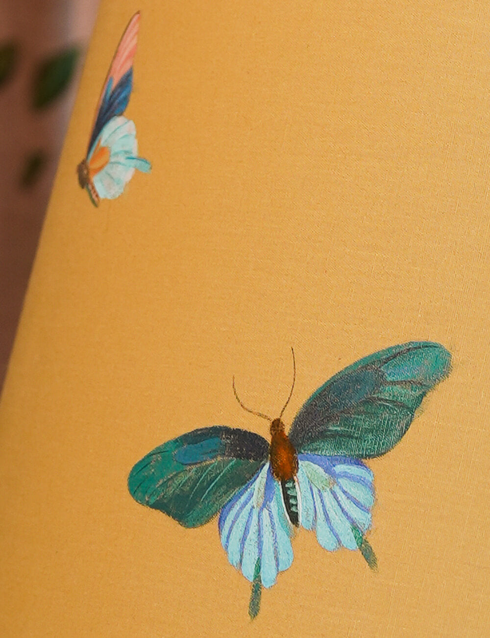 Hand-Painted Butterfly Lampshade (Set of 2)