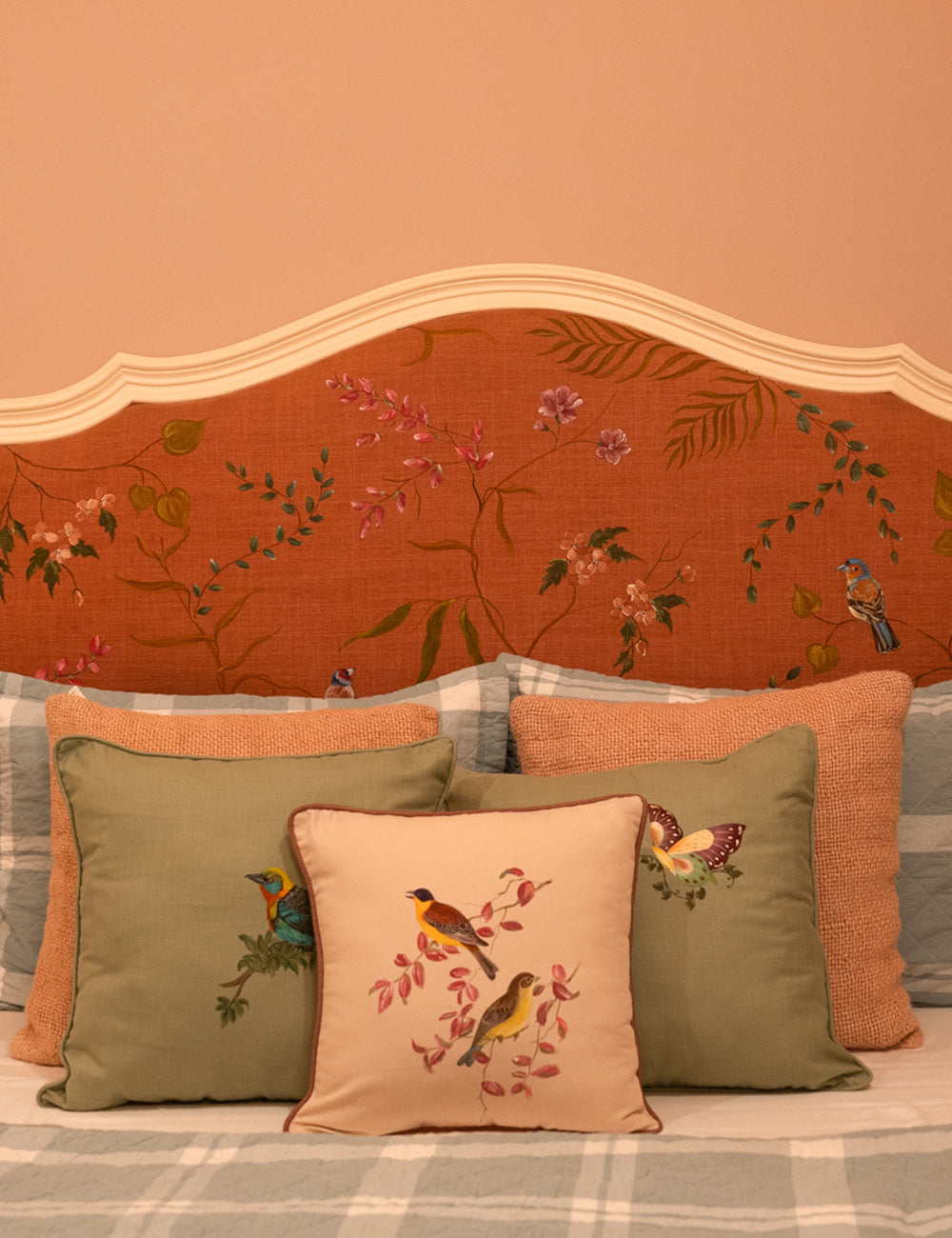 Hand-Painted Butterfly Haven Pillowcase