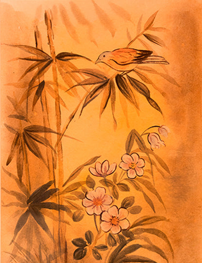 Hand-Painted Bamboo Serenity