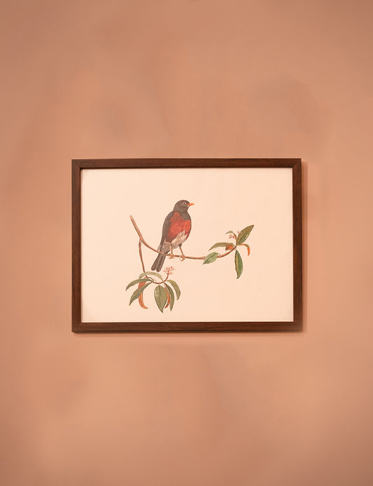 Hand-Painted Robin's Perch