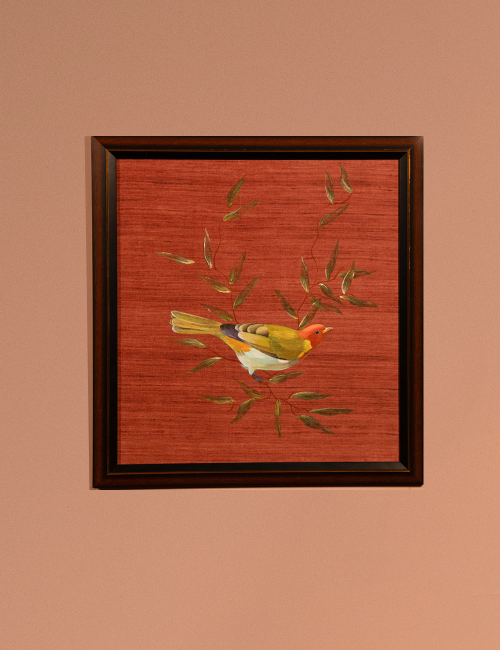 Hand-Painted Yellow Warbler Harmony