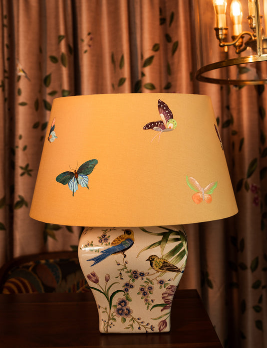 Hand-Painted Butterfly Lampshade